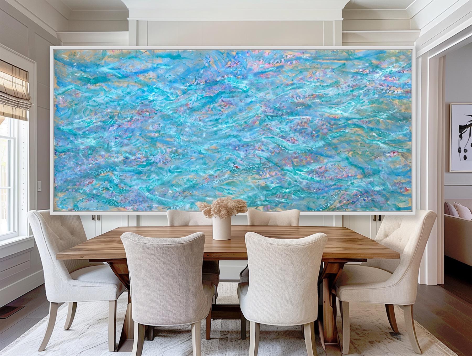 Katarina Joys Abstract Painting - Water flowers