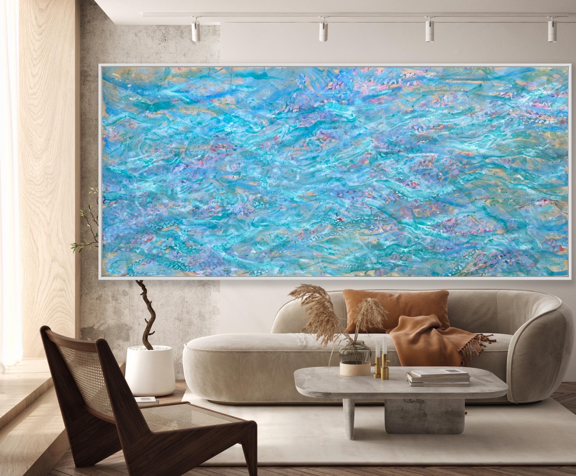 water lillies in the morning mist For Sale 2