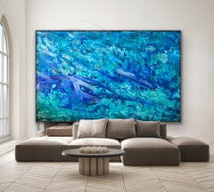 paesaggio marino pittura astratta
