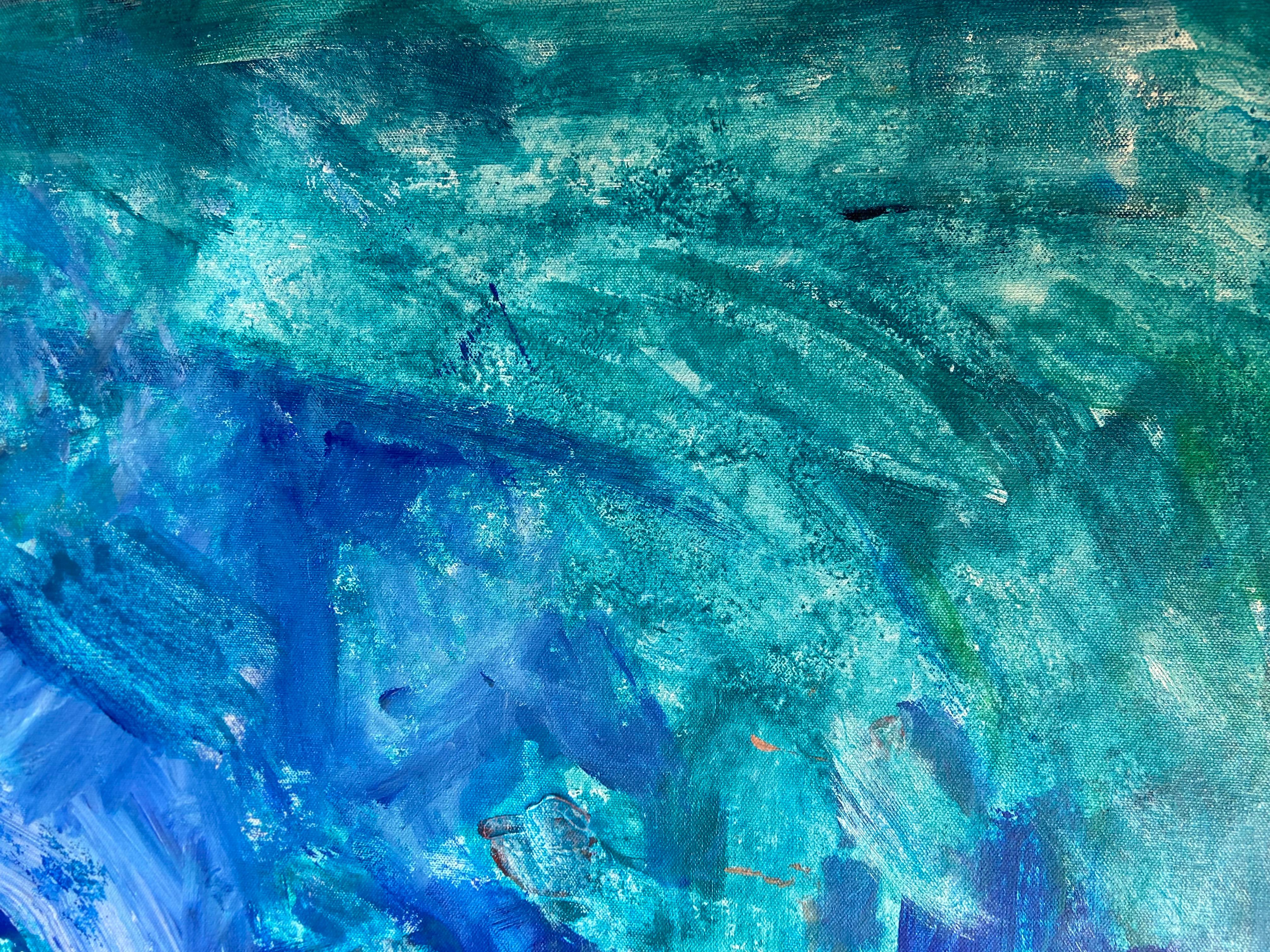 Ocean Breath, abstract extra-large painting on canvas For Sale 11
