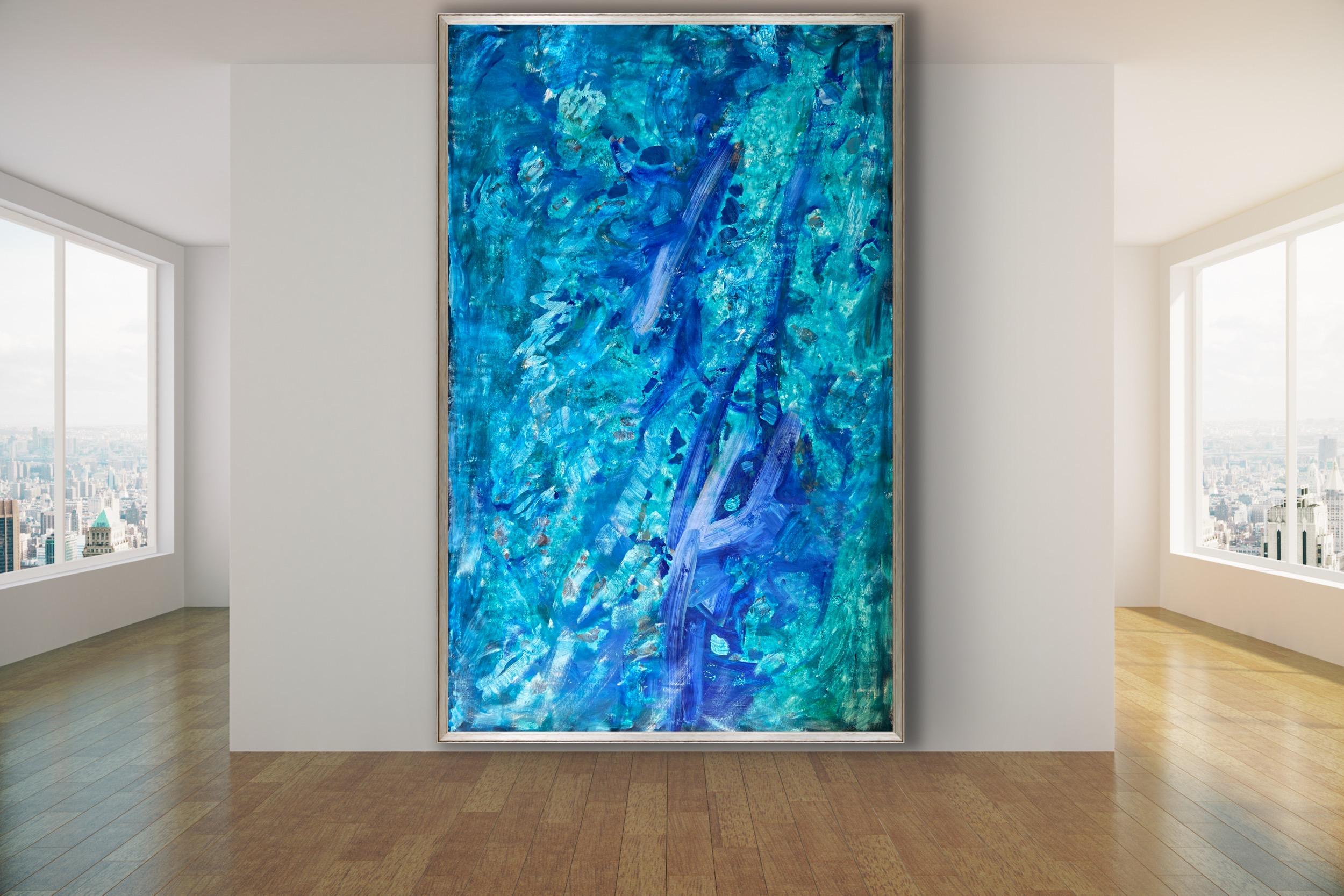 Ocean Breath, abstract extra-large painting on canvas For Sale 12