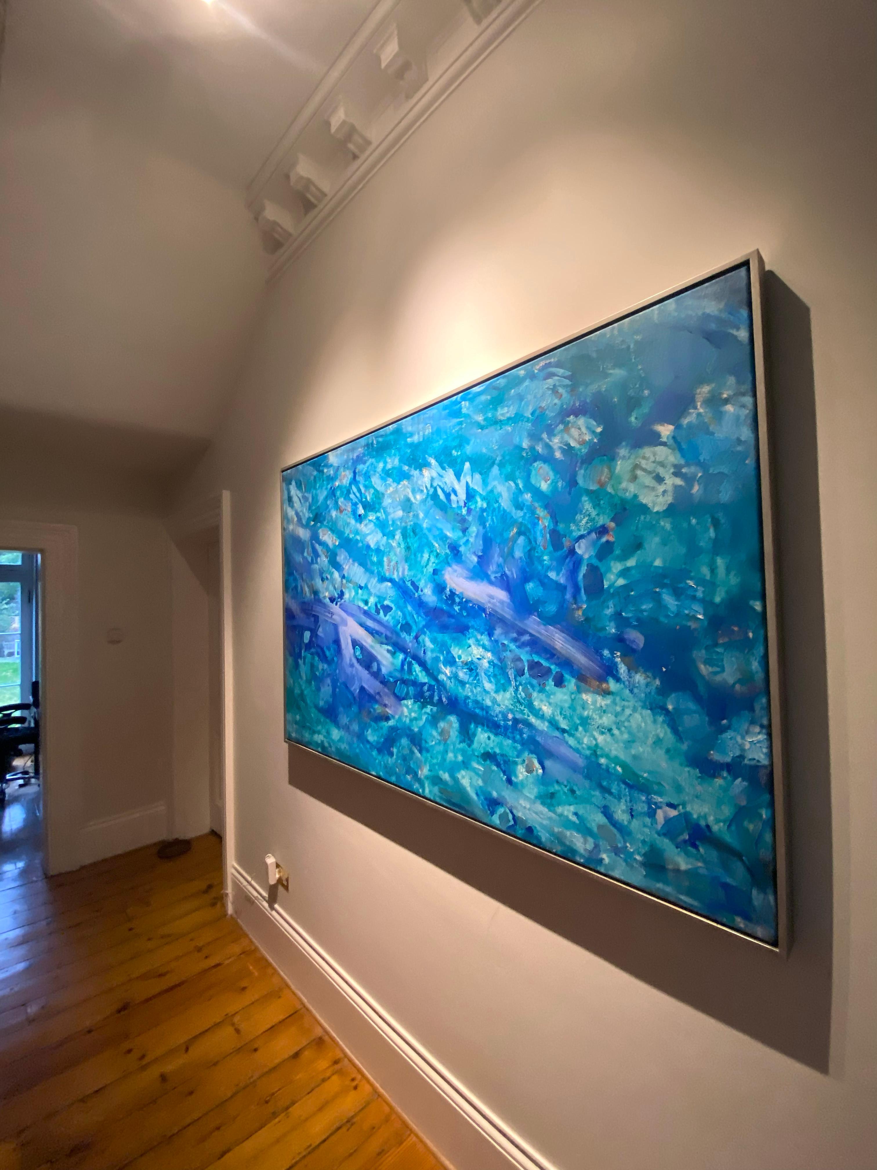 Ocean Breath, abstract extra-large painting on canvas For Sale 15