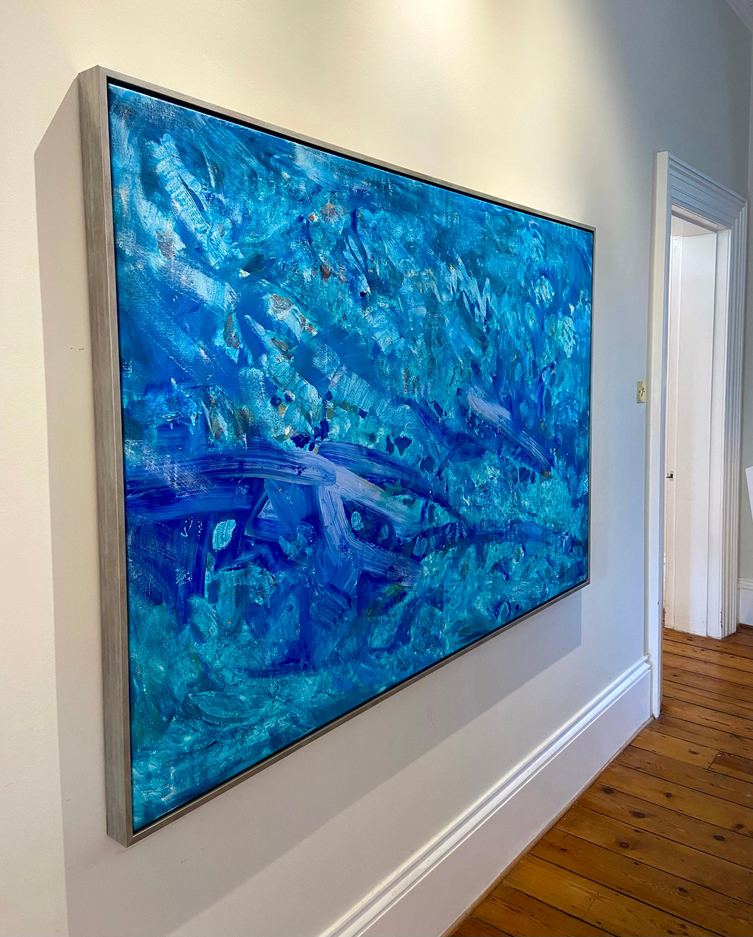 Ocean Breath, abstract extra-large painting on canvas For Sale 4