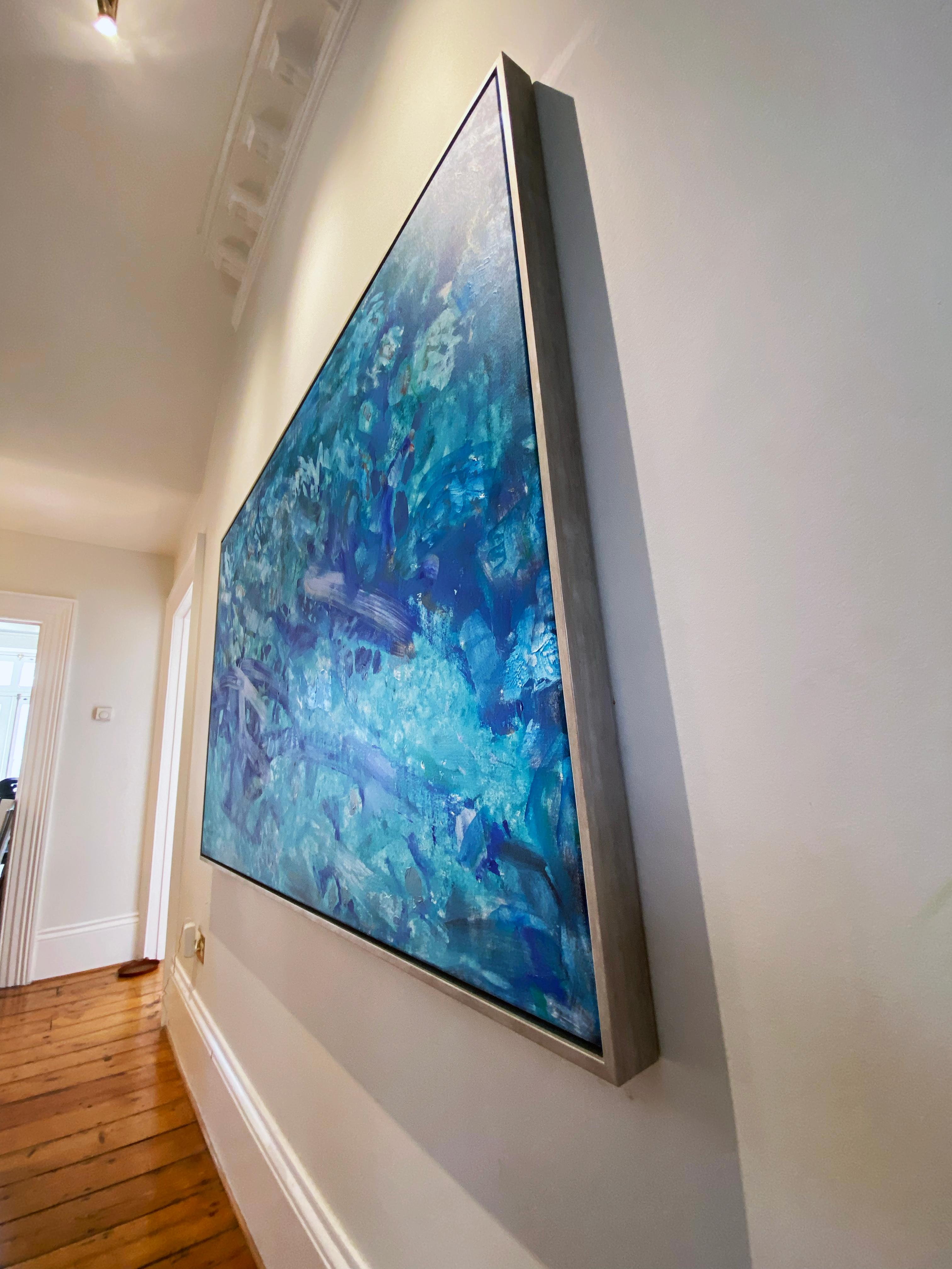 Ocean Breath, abstract extra-large painting on canvas For Sale 6