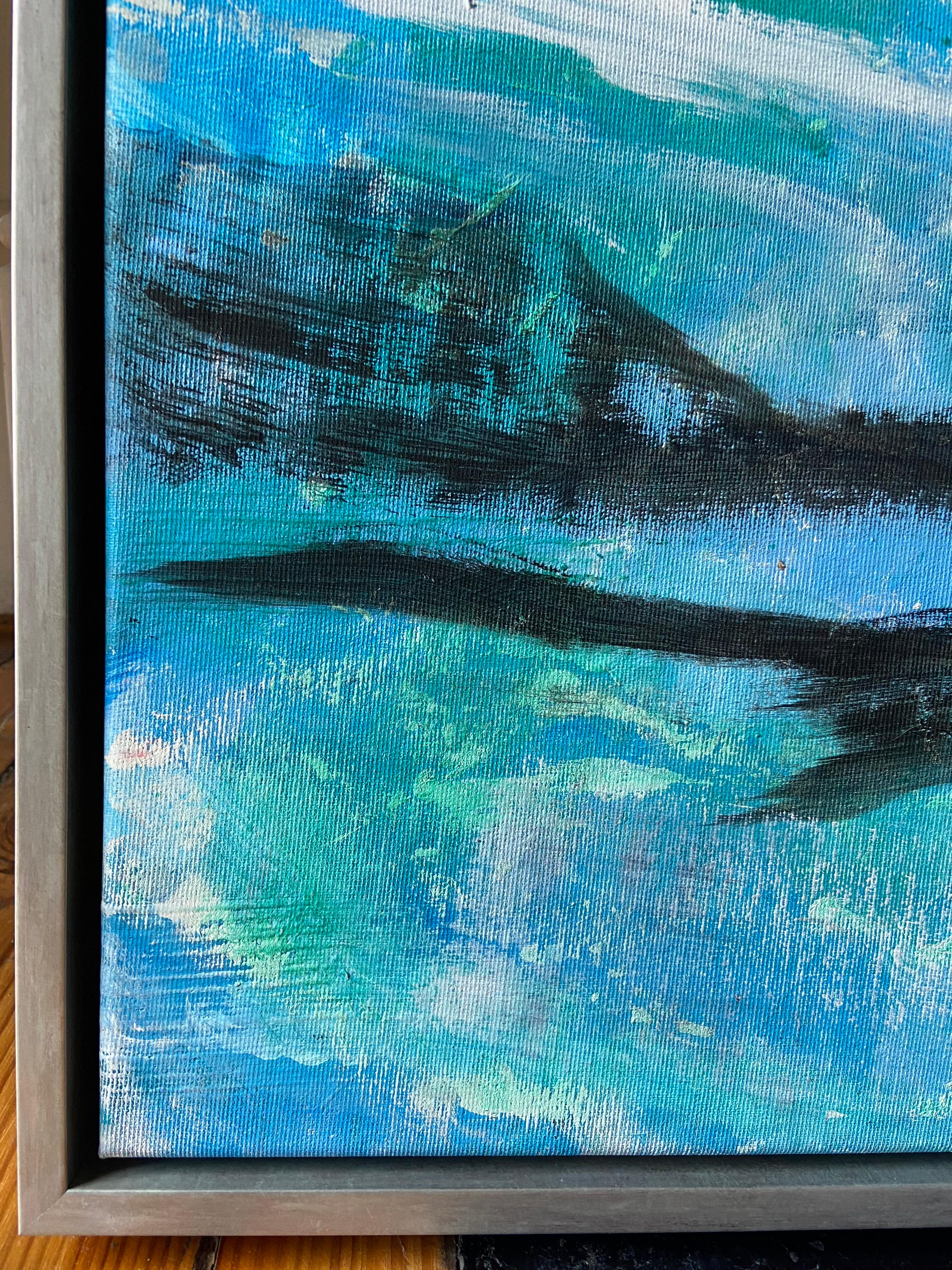 Yin and Yang, abstract painting, black and white, abstract expessionism For Sale 6