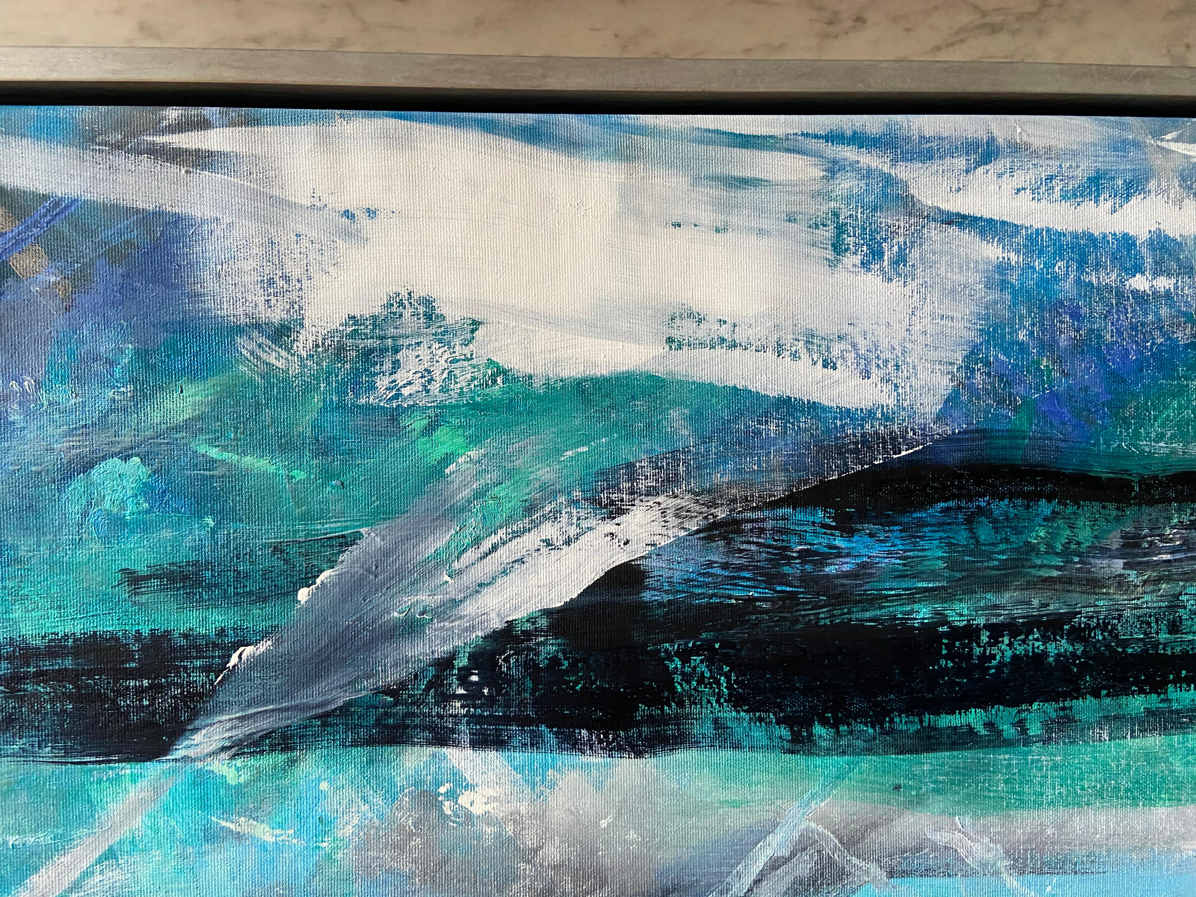 Yin and Yang, abstract painting, black and white, abstract expessionism For Sale 12