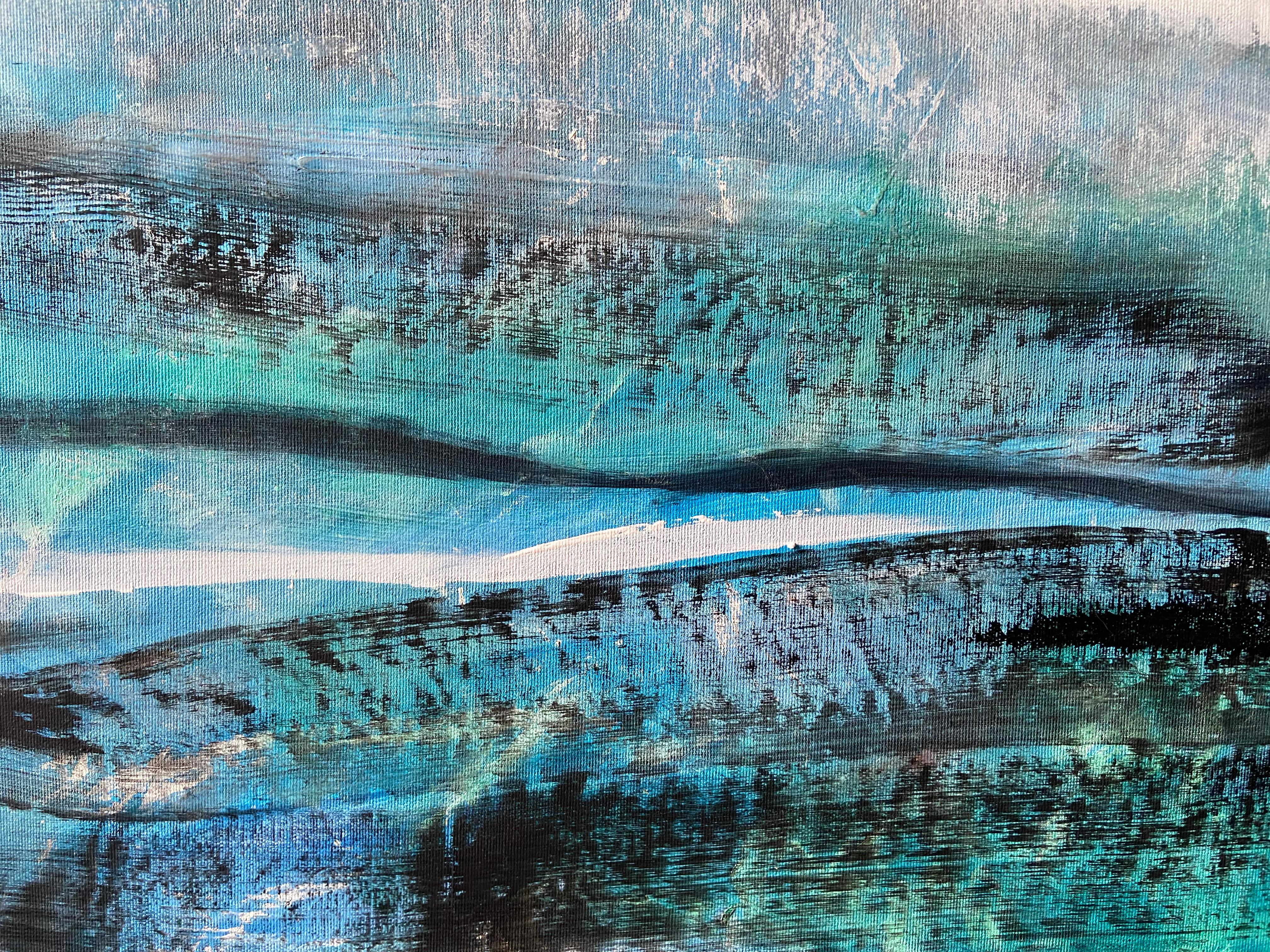 Yin and Yang, abstract painting, black and white, abstract expessionism For Sale 13