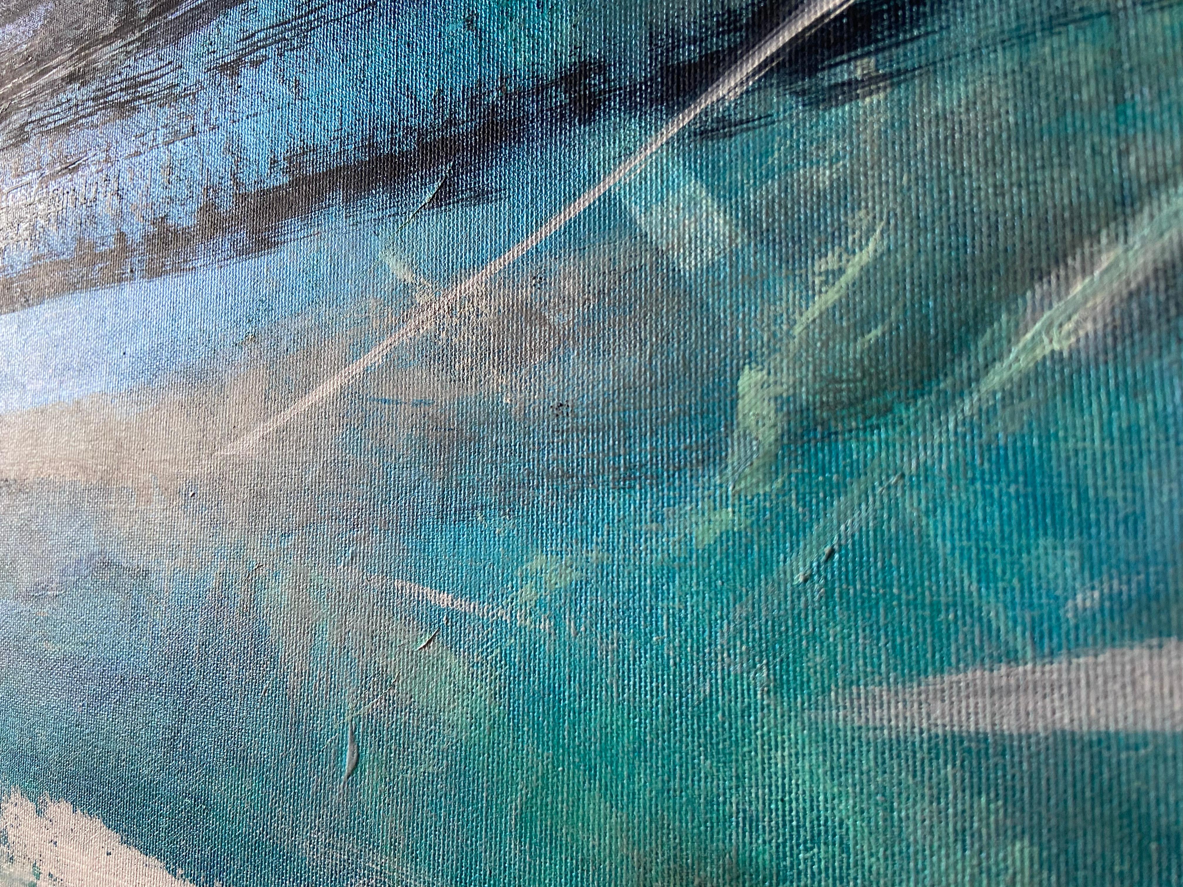 Yin and Yang, abstract painting, black and white, abstract expessionism For Sale 14