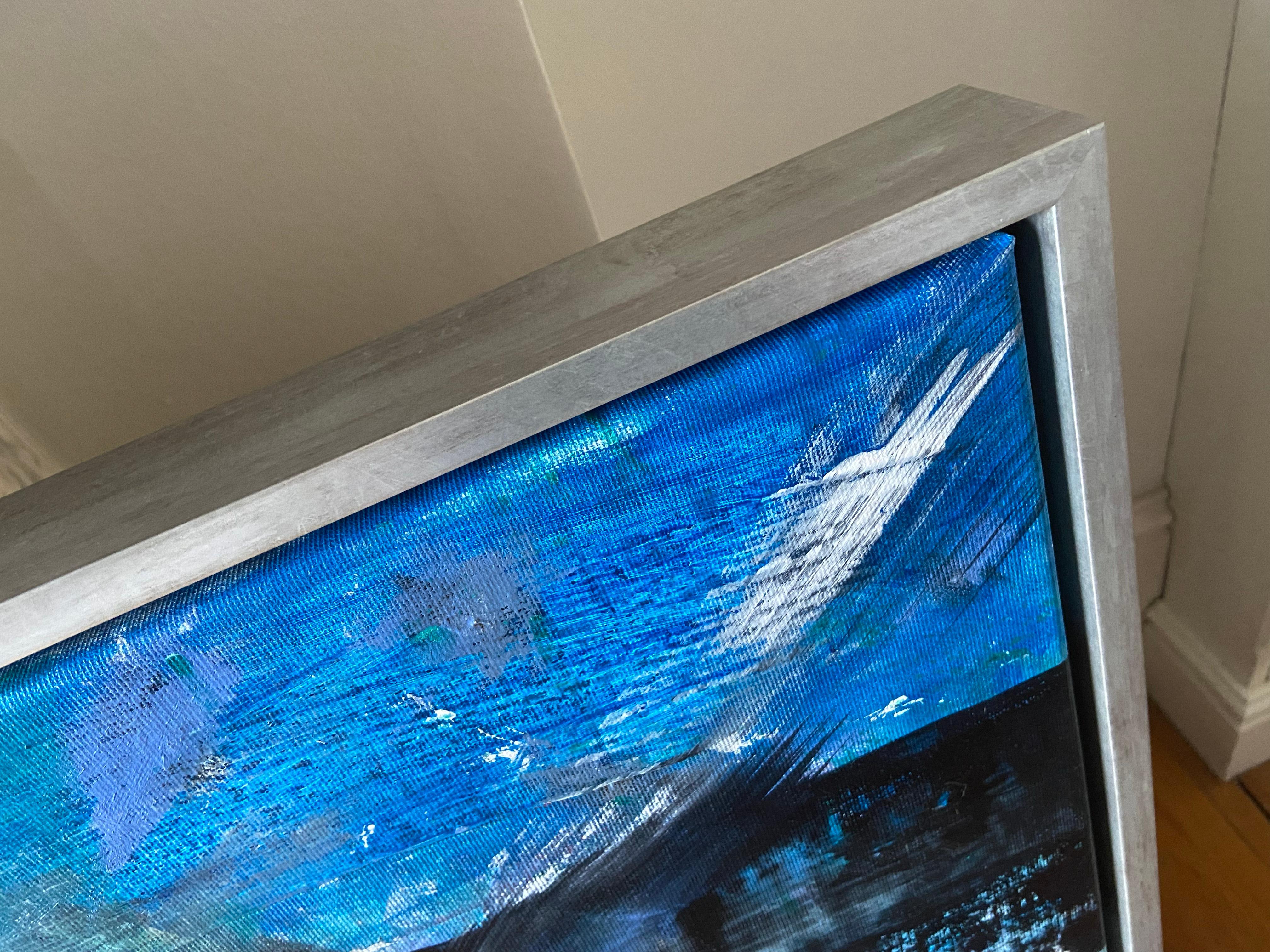 Yin and Yang, abstract painting, black and white, abstract expessionism For Sale 3