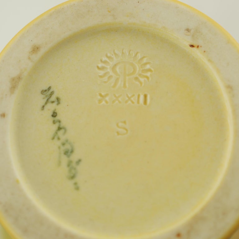 Kataro Shirayamadani Signed Rookwood Pottery Vase with Floral Motif 4