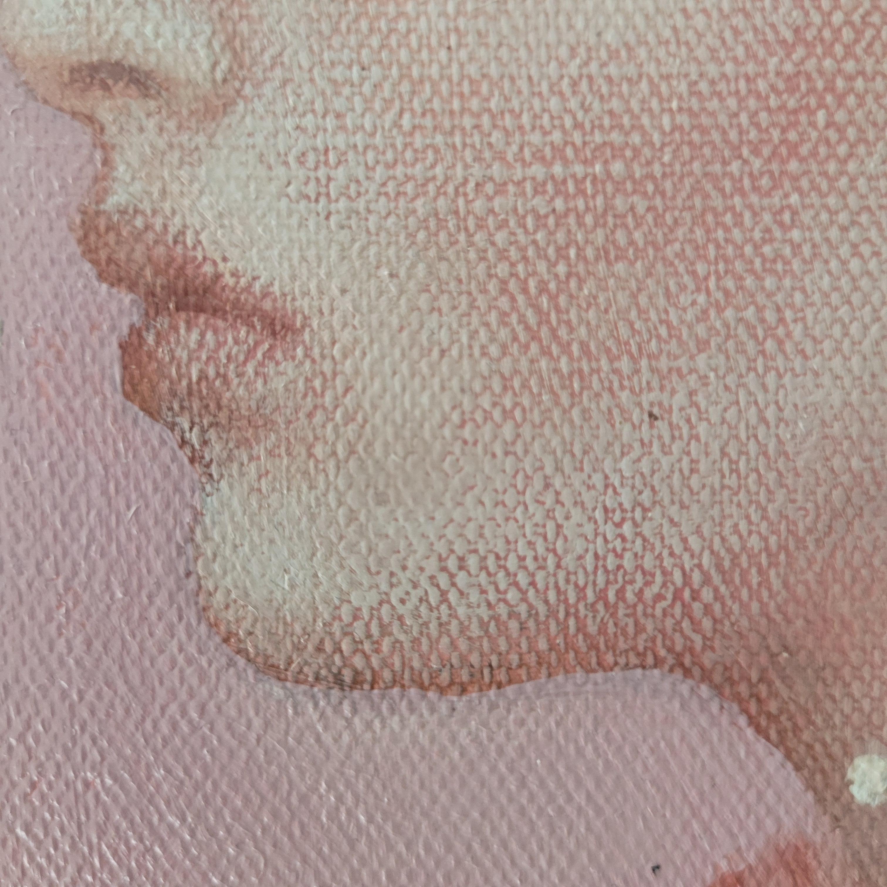 Un retrato - Pintura al óleo figurativa contemporánea, Mujer sutil, artista polaca - Figurative Painting Marrón de Katarzyna Szydlowska