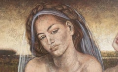 Melancholy... Contemporary Figurative Oil Painting, Subtle Female, Polish artist