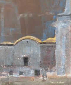 A Girl. Contemporary Landscape Painting, Texture, Polish art