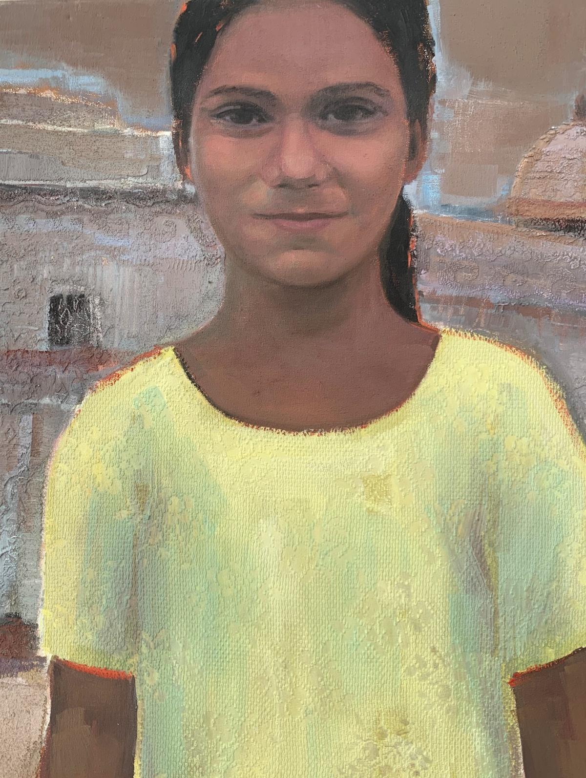 Bodegón floral figurativo contemporáneo pintado al óleo sobre lienzo por la artista polaca Katarzyna Zwolinska.  La pintura tiene textura.

Katarzyna Zwolinska es una pintora polaca, se licenció en la Escuela de Bellas Artes de Varsovia en 1997.
Se