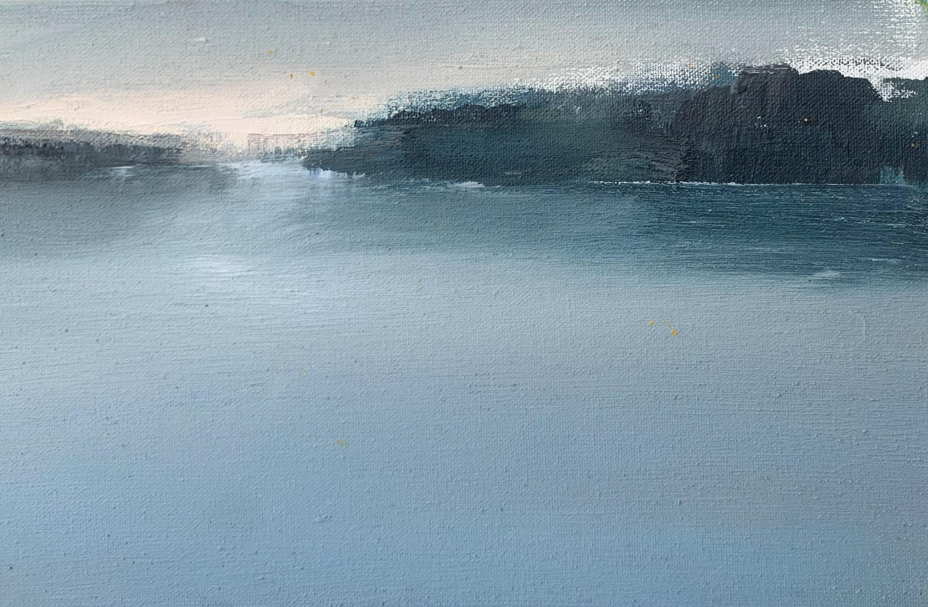 Great Blue. Contemporary Landscape Painting, Texture, Polish art For Sale 3