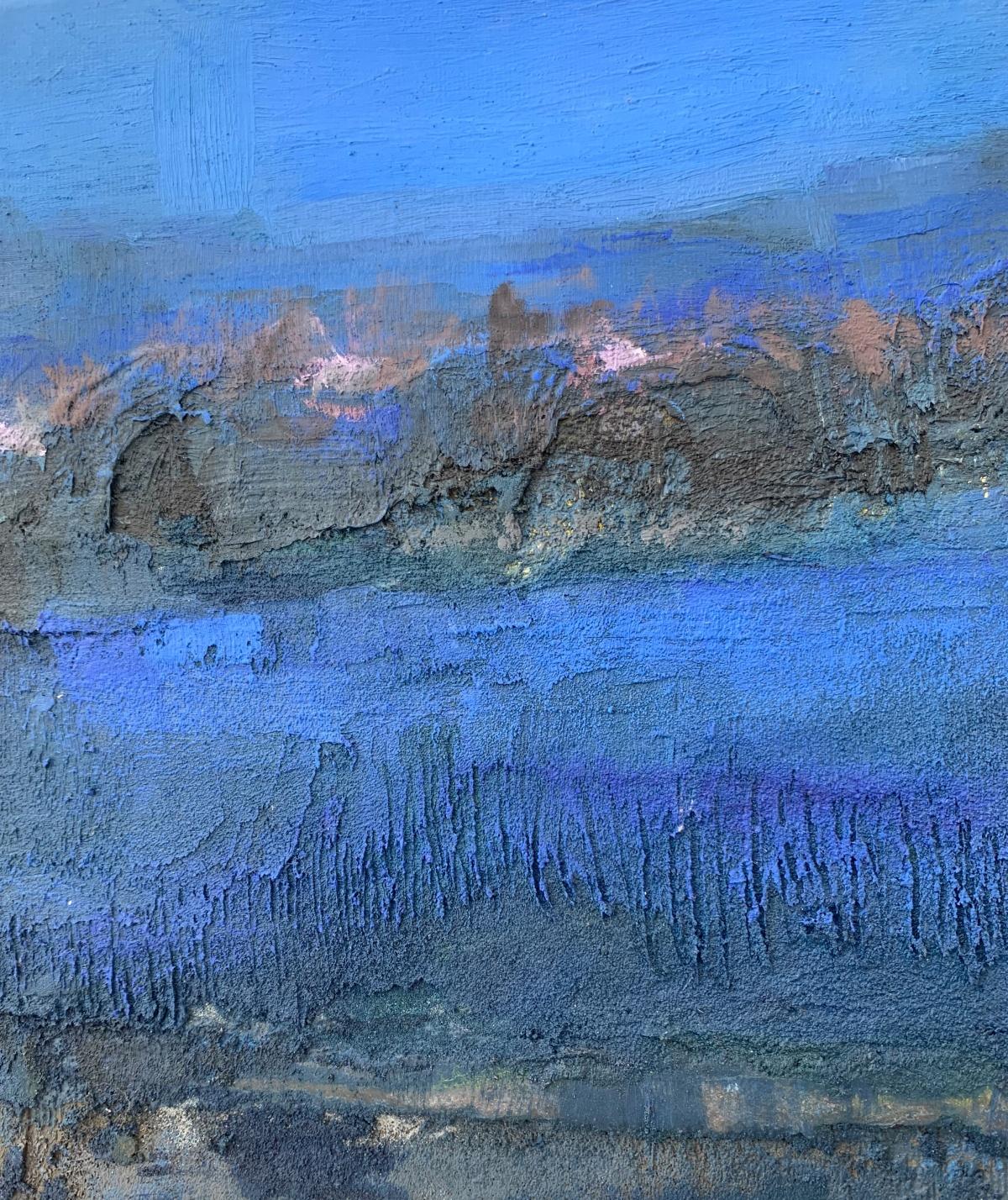 Nokturn. Contemporary Landscape Painting, Texture, Polish art For Sale 1