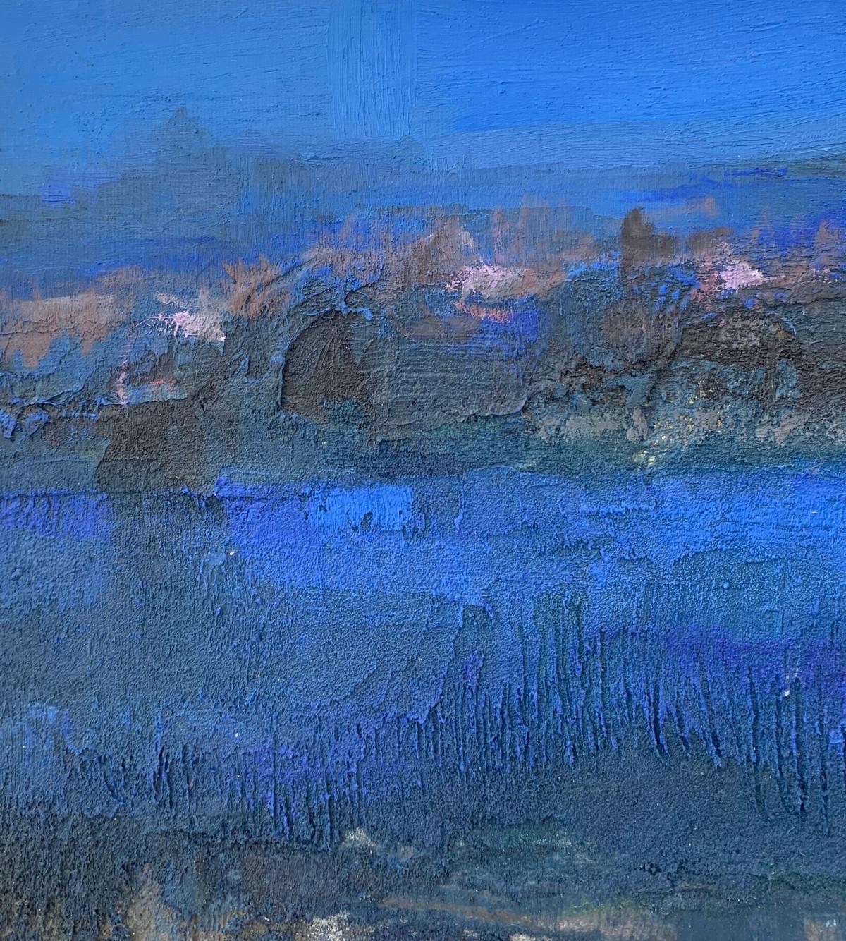 Nokturn. Contemporary Landscape Painting, Texture, Polish art For Sale 2