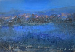 Nokturn. Contemporary Landscape Painting, Texture, Polish art