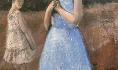 Réfléchi. Figuratif contemporain, Peinture de paysage, Texture, Art polonais