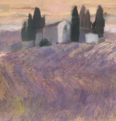 Tuscany. Contemporary Landscape Painting, Texture, Polish art