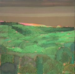 Untitled. Contemporary Landscape Painting, Texture, Polish art
