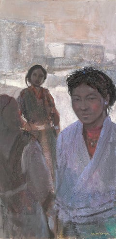 Women. Contemporary Figurative Painting, Texture, Polish art