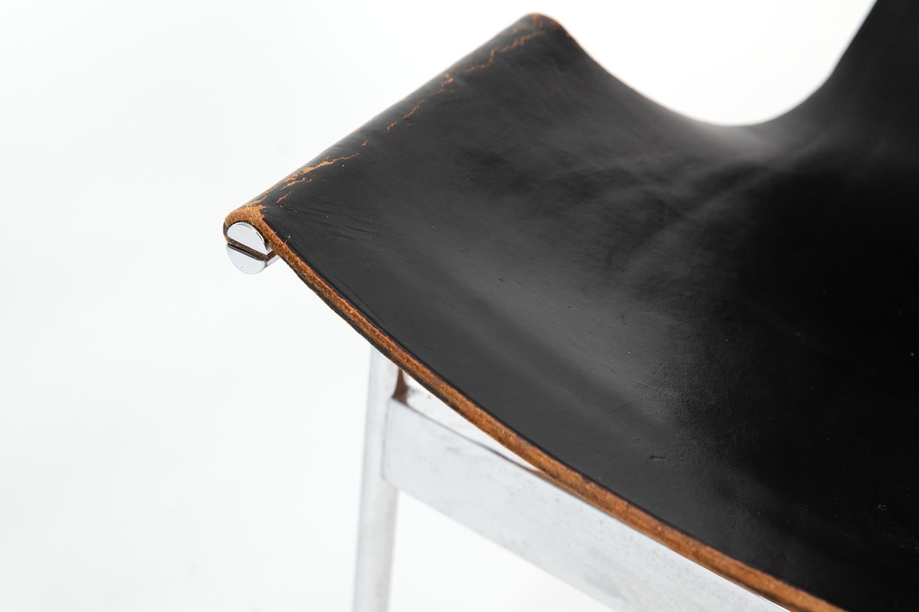 American Katavalos Kelley & Littell for Laverne Leather T Chair