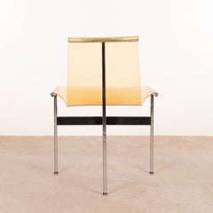 Katavolos, Kelly and Littell T-Chairs in Ochre Transparent PVC