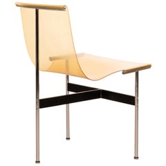 Katavolos, Kelly and Littell T-Chairs in Ochre Transparent PVC