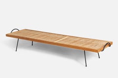 Katavolos, Littell and Kelley, Bench, Metal, Wood, Reed, USA, 1950s
