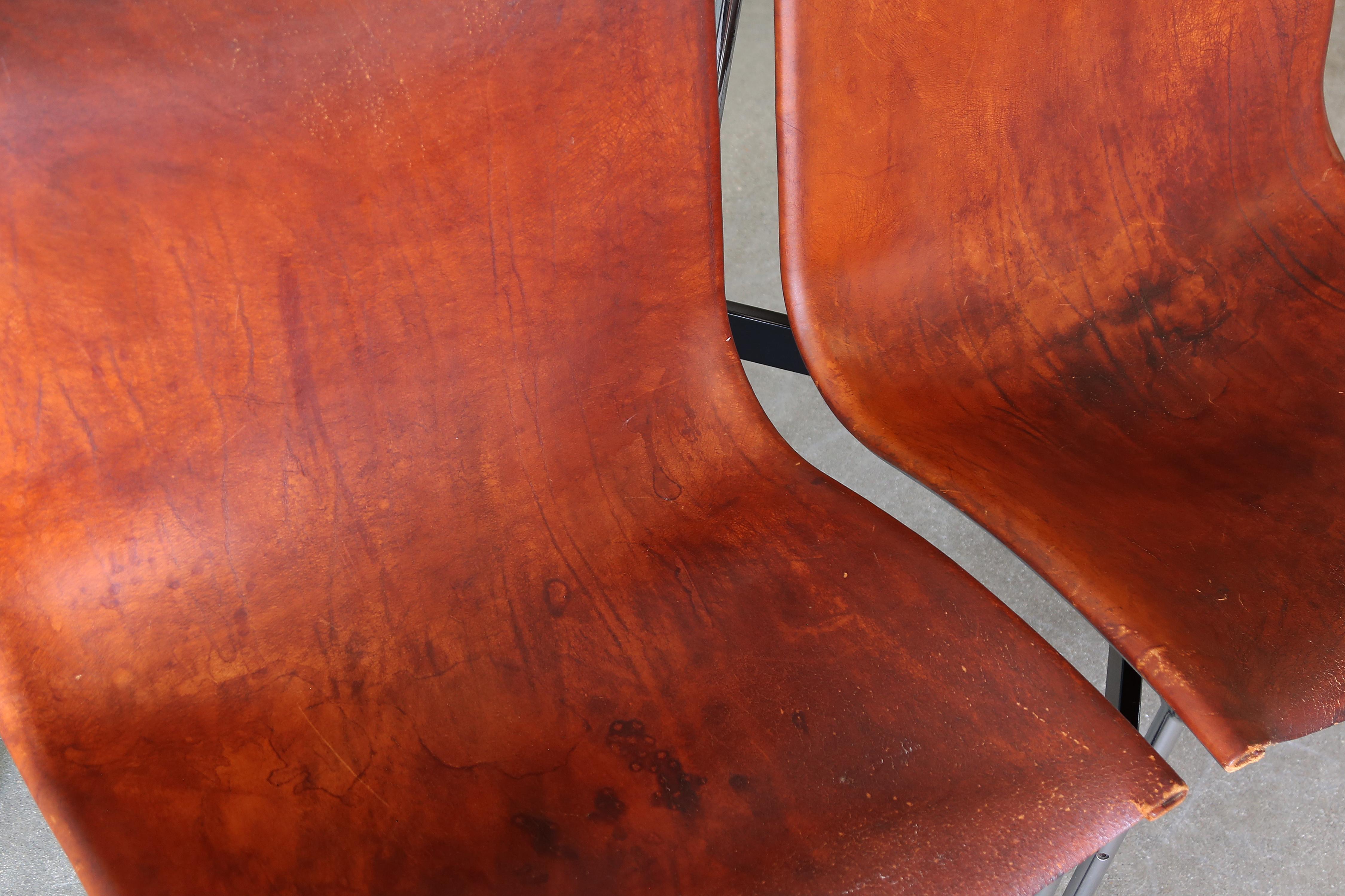Katavolos, Littell and Kelley Leather and Chrome New York Chairs - A Pair For Sale 3