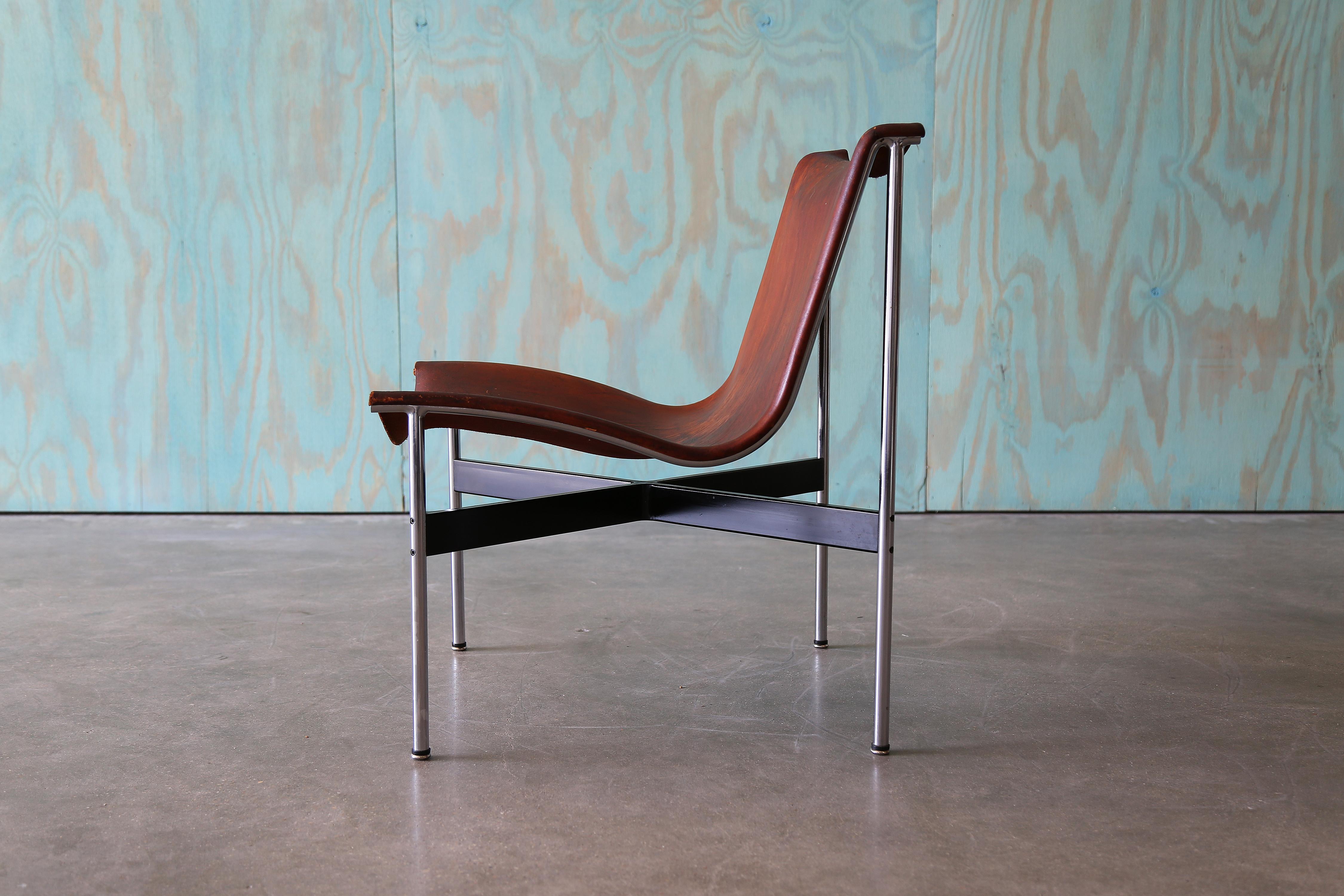 Katavolos, Littell and Kelley Leather and Chrome New York Chairs - A Pair For Sale 8
