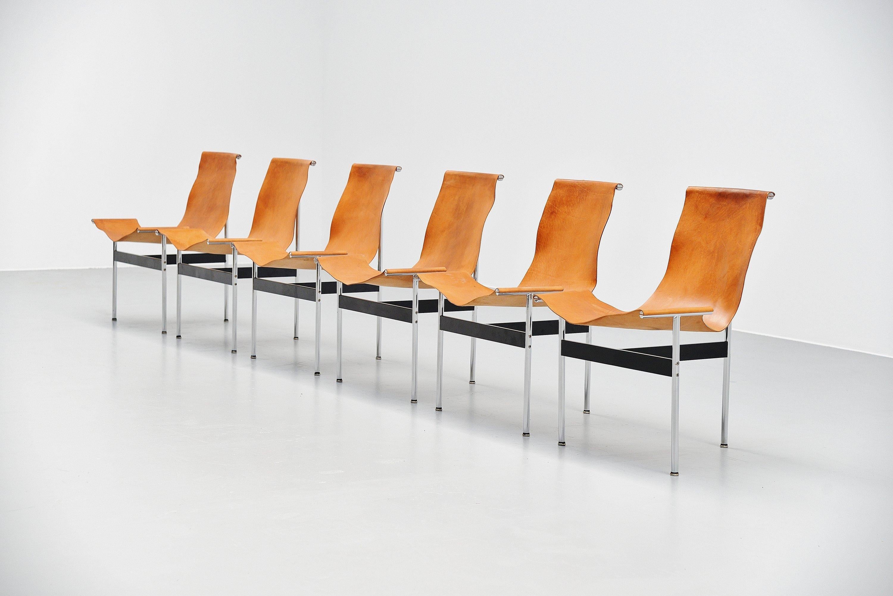 Mid-Century Modern Katavolos Littell Kelly T-Chairs Set for ICF De Padova, 1964