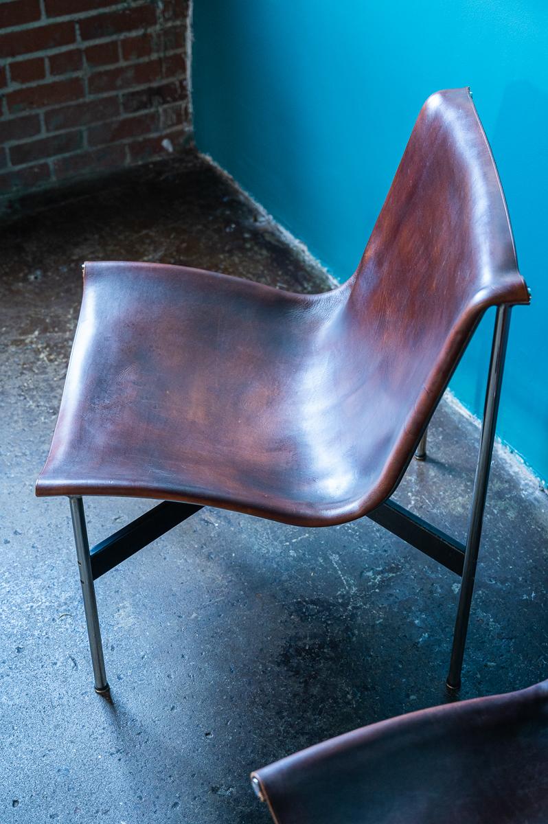 Katavolos, Little & Kelly Brown Leather Chairs 2