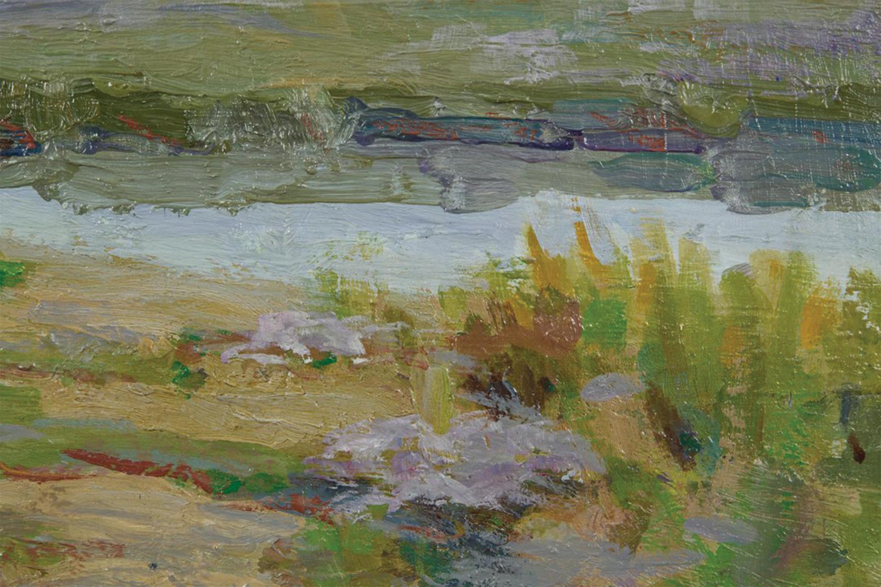 Paludi salate, paesaggio di Cape Cod, inizio del XX secolo Artista donna di New York in vendita 1