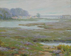 Marques de sel, paysage de Cap Cod, artiste féminine new-yorkaise du début du 20e siècle