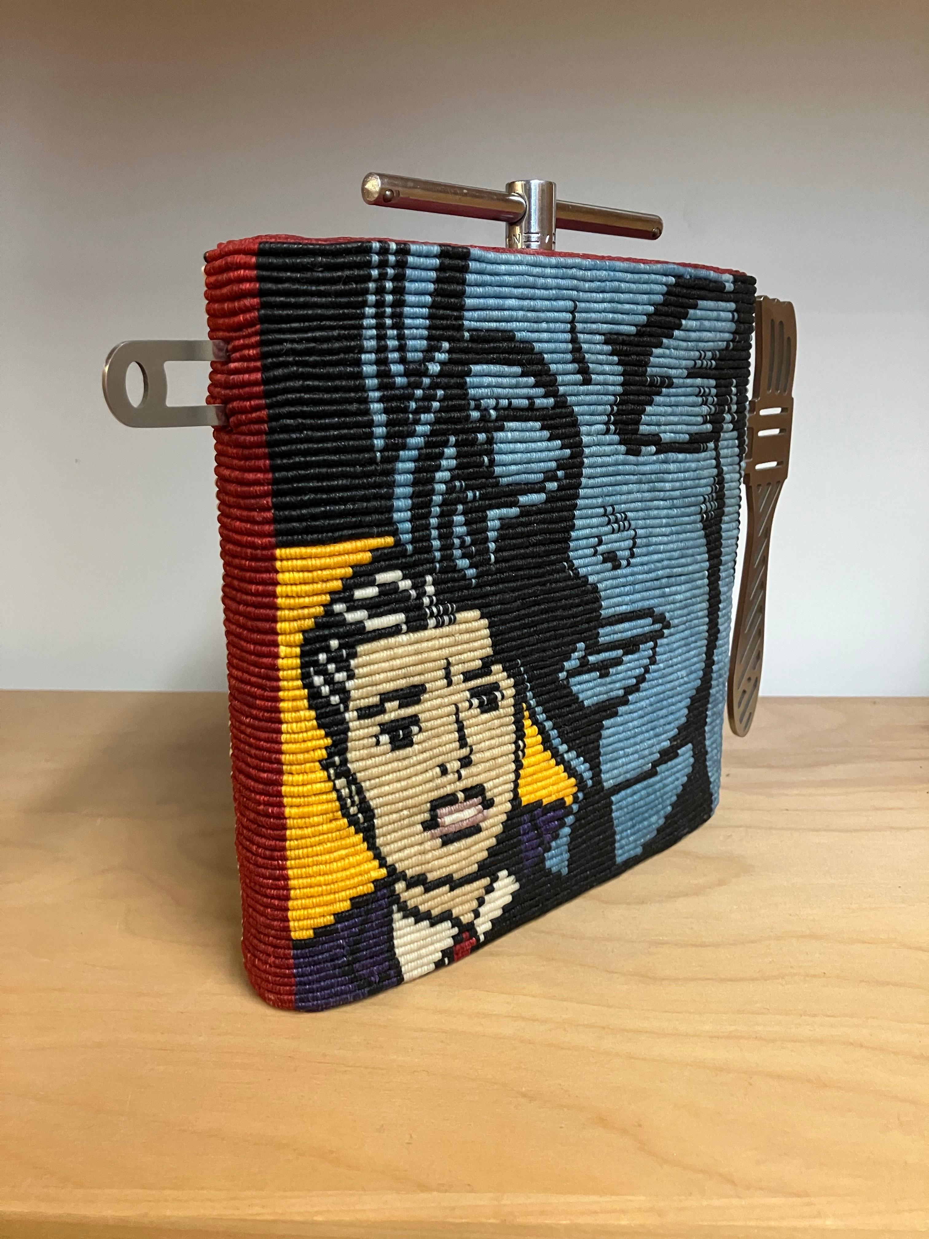 Théière / Tension de Lichtenstein, Kate Anderson, 2004, lin ciré noué et acier en vente 9