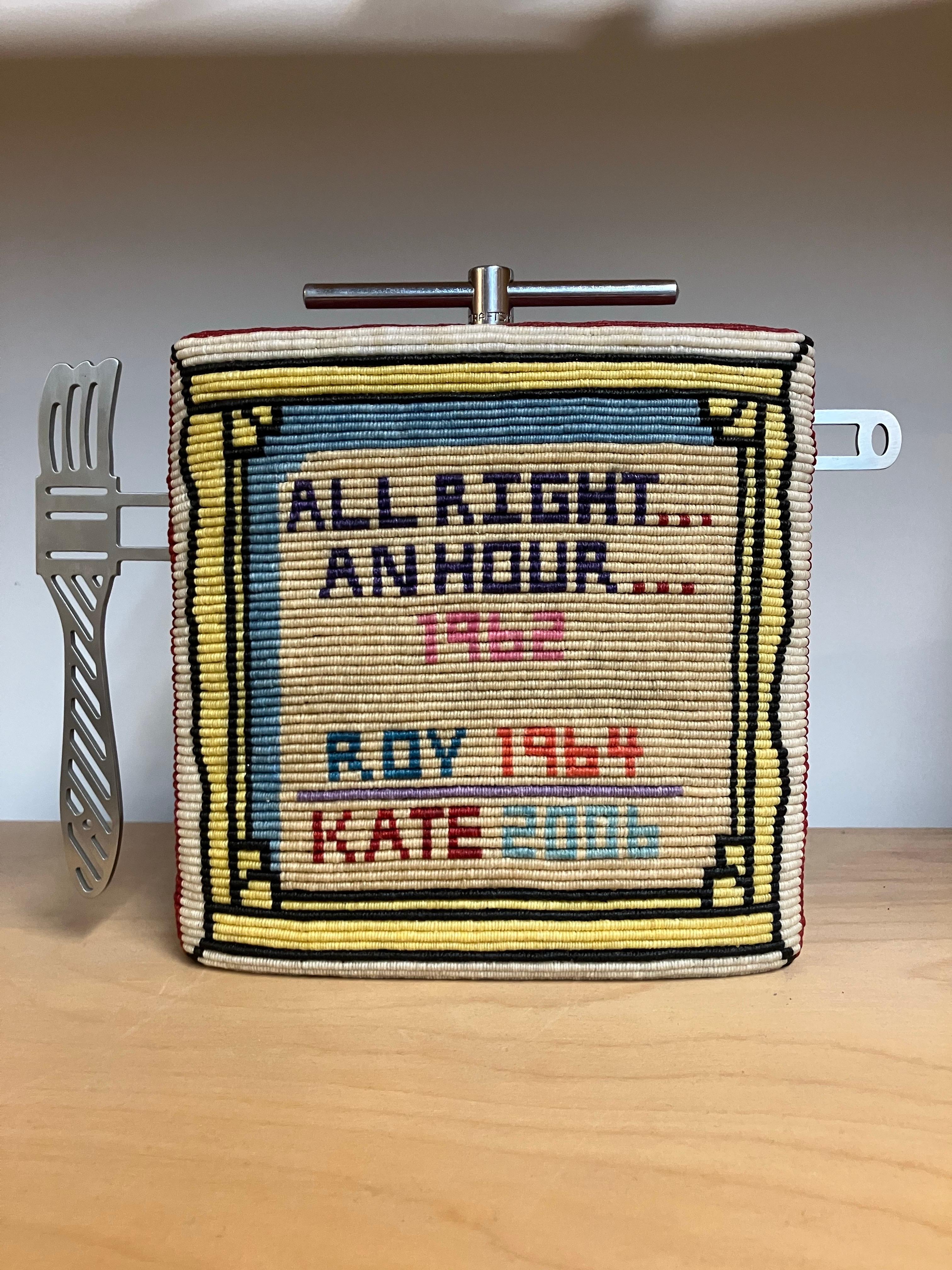 Théière / Tension de Lichtenstein, Kate Anderson, 2004, lin ciré noué et acier en vente 3