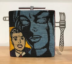 Lichtenstein Teapot / Tension, Kate Anderson, 2004, Knotted Waxed Linen, Steel