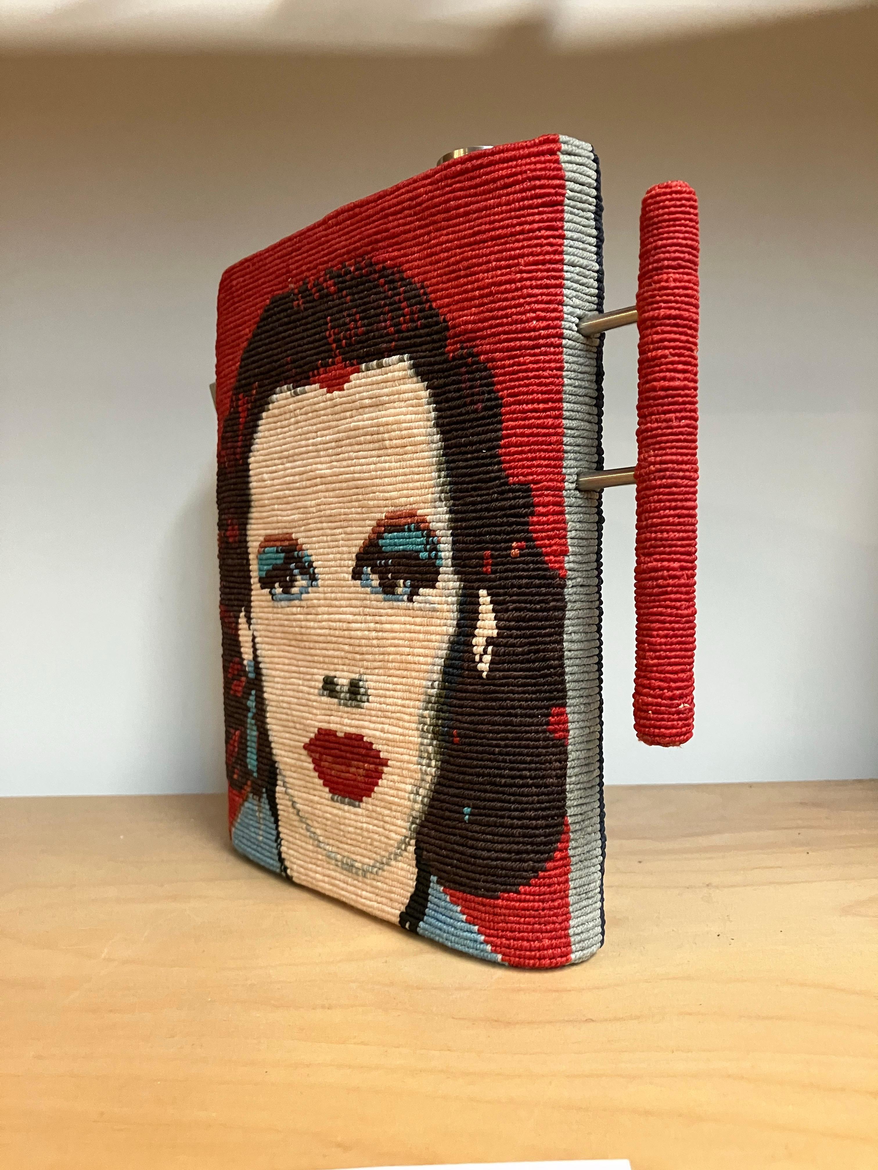 Liza/Judy, Kate Anderson, 2019, geknotetes gewachstes Leinen, Edelstahl, Warhol im Angebot 1