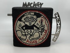 Mickey Mouse Teapot / Warhol-Haring I, Kate Anderson, 2006, Knotted Waxed Linen
