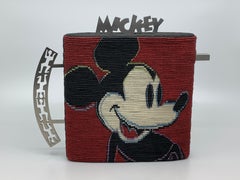 "Théière Mickey Mouse / Warhol-Haring I", lin ciré noué et acier inoxydable.