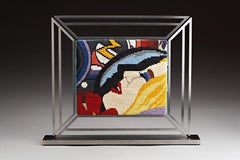 Wesselmann, Kate Anderson, 2006, Skulptur aus geknotetem, gewachstem Leinen, Edelstahl, Skulptur