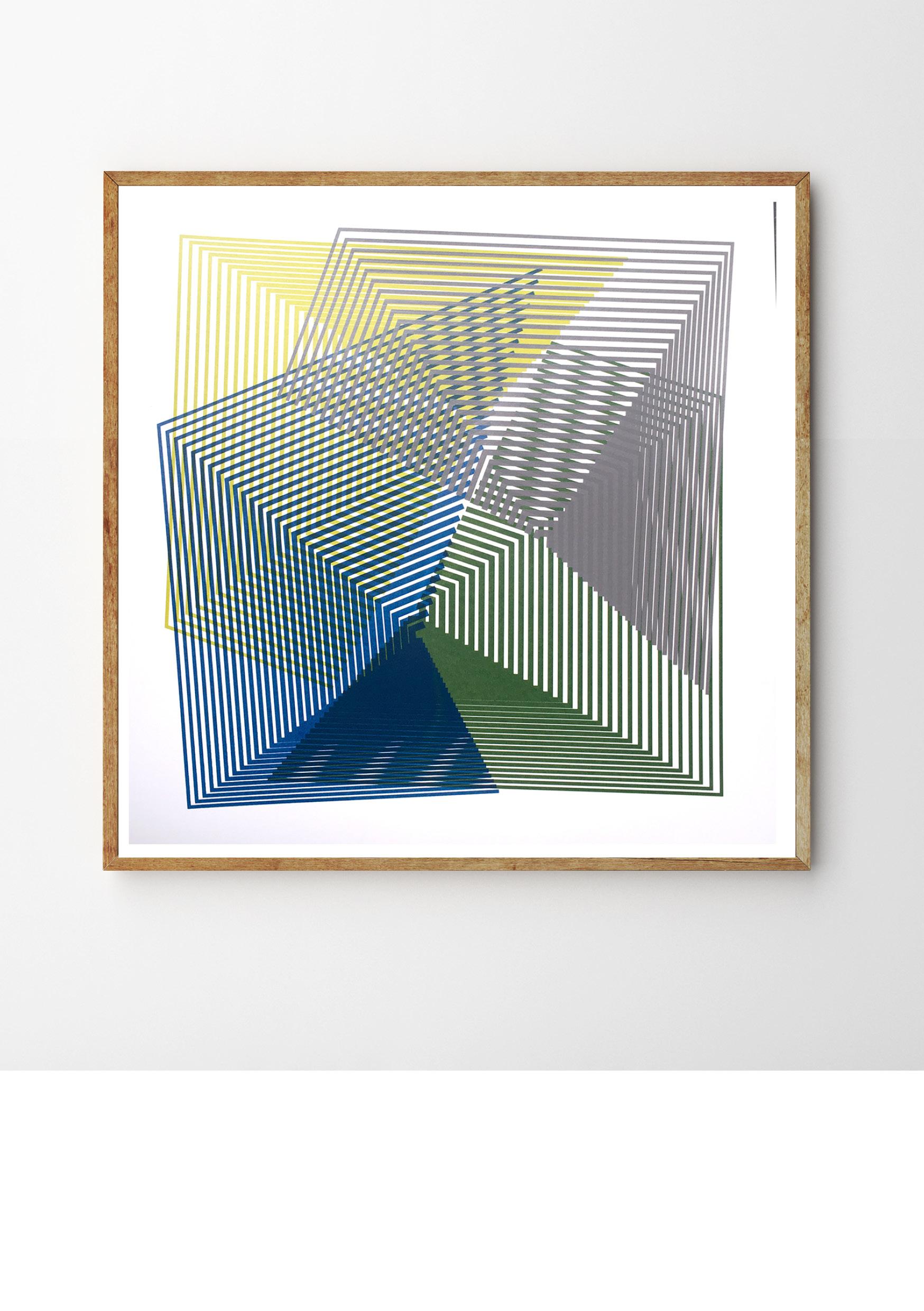Close Connection # 6 by Kate Banazi - abstract geometric print  For Sale 1