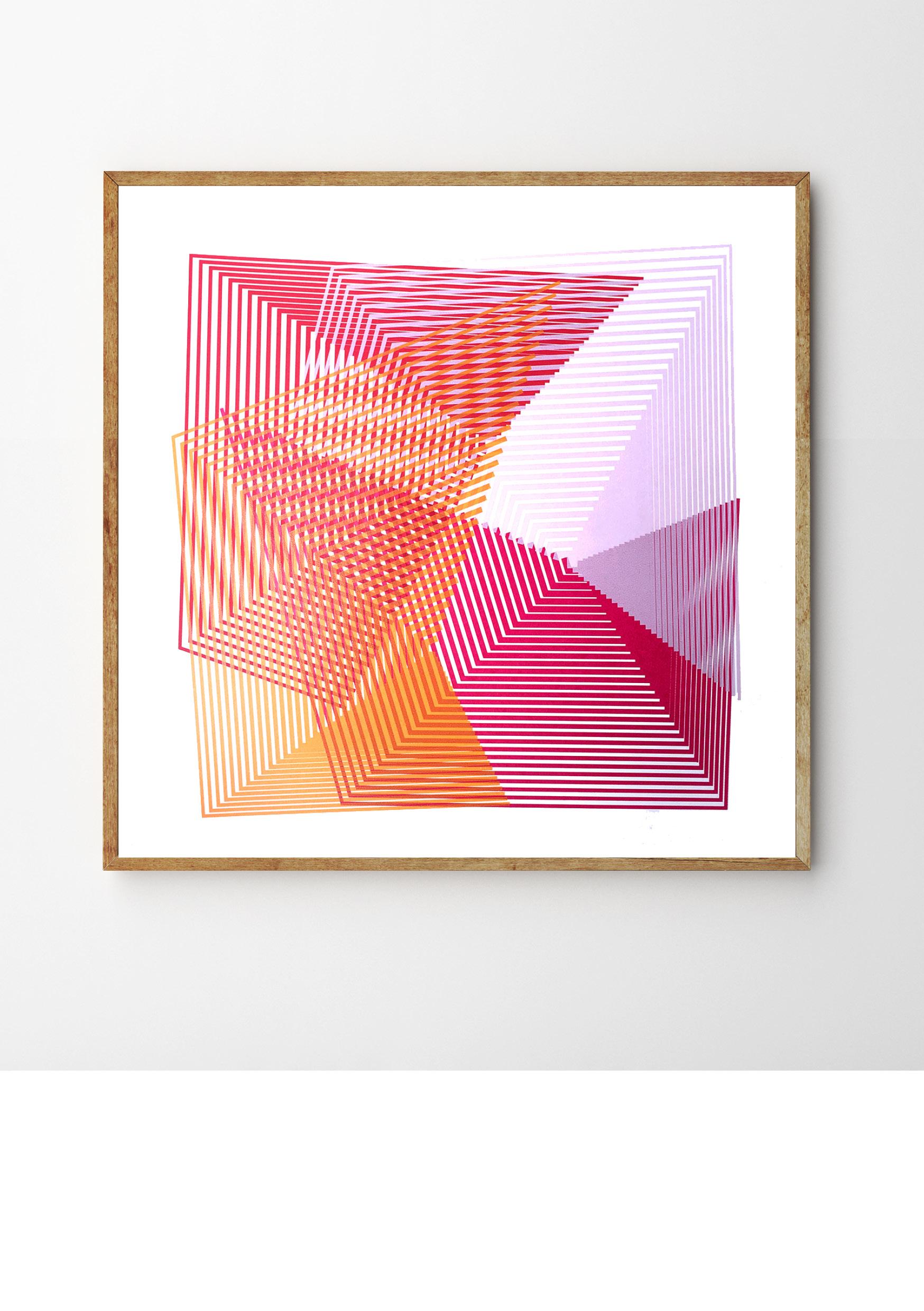 Brand new in October 2018. A multiple layered abstract limited edition screenprint by Kate Banazi.  

Limited edition of only 5. Printed using hand mixed colour making this a valued investment and collectible piece. This is a hand printed artwork