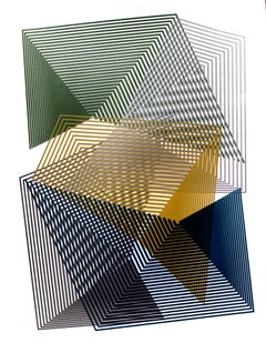Cryptic Colouration # 4 von Kate Banazi – abstrakter geometrischer Druck