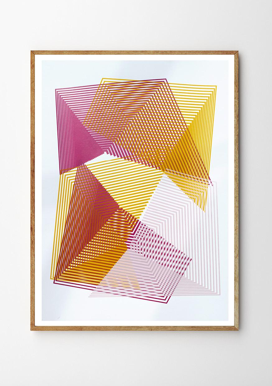Cryptic Colouration # 5 by Kate Banazi - abstract geometric print  For Sale 1