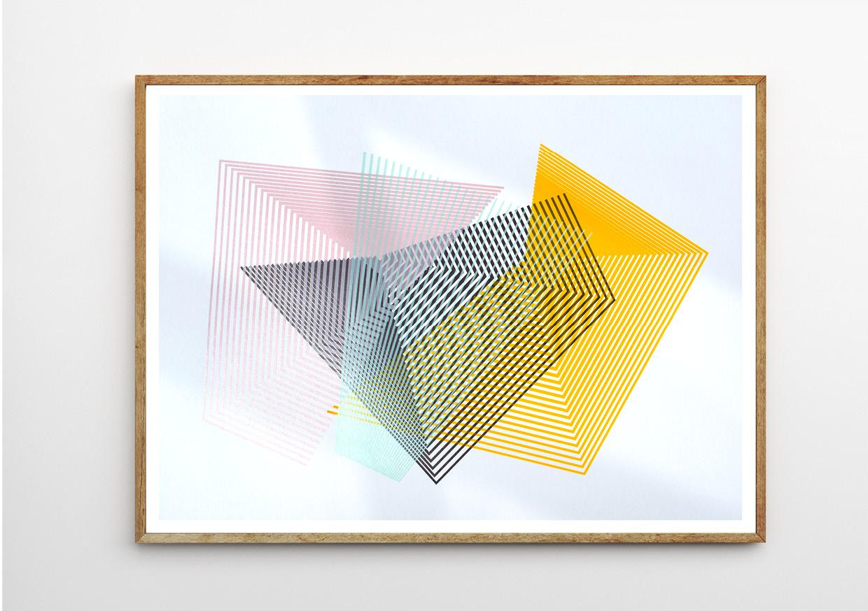 Intimate Parts #2 by Kate Banazi - abstract geometric print  For Sale 1