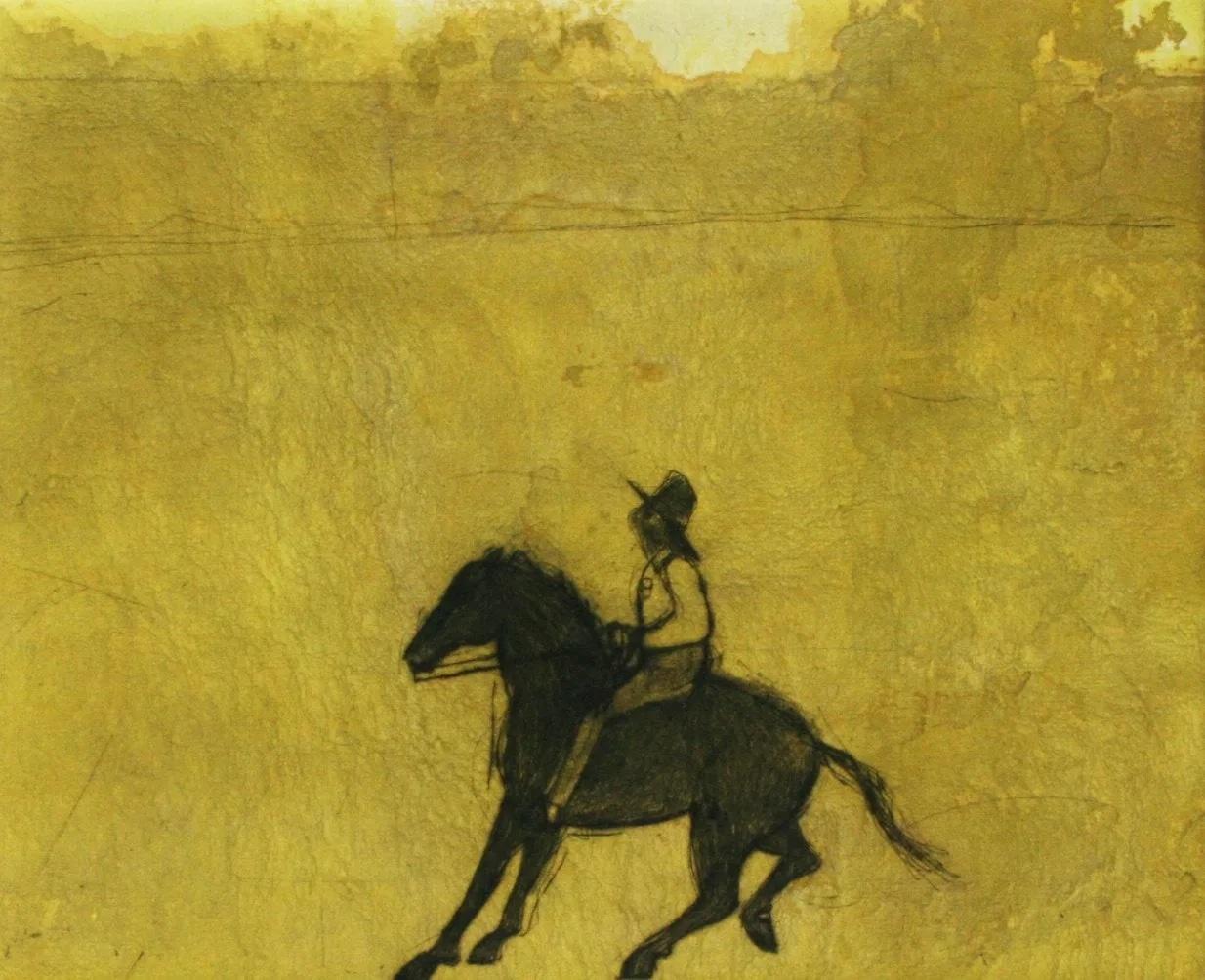 Portrait Print di Kate Boxer - Charles Goodnight, original, contemporary art, print