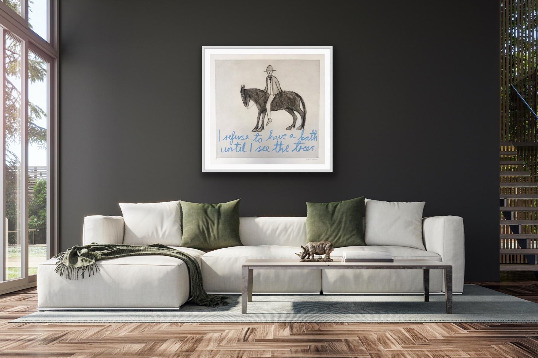 I Refuse To Have A Bath Until I See The Trees, original, contemporary art For Sale 1